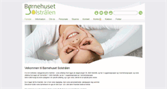 Desktop Screenshot of bornehuset-solstraalen.dk
